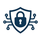 cybersecurity logo without text with transparent background